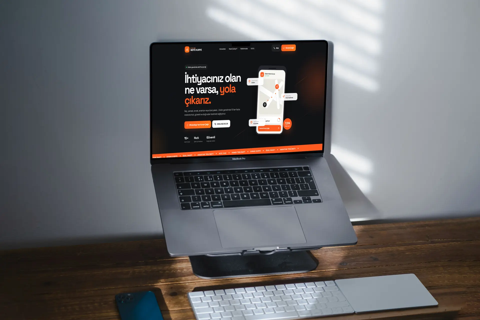 Didim Moto Kurye web sitesi projesi