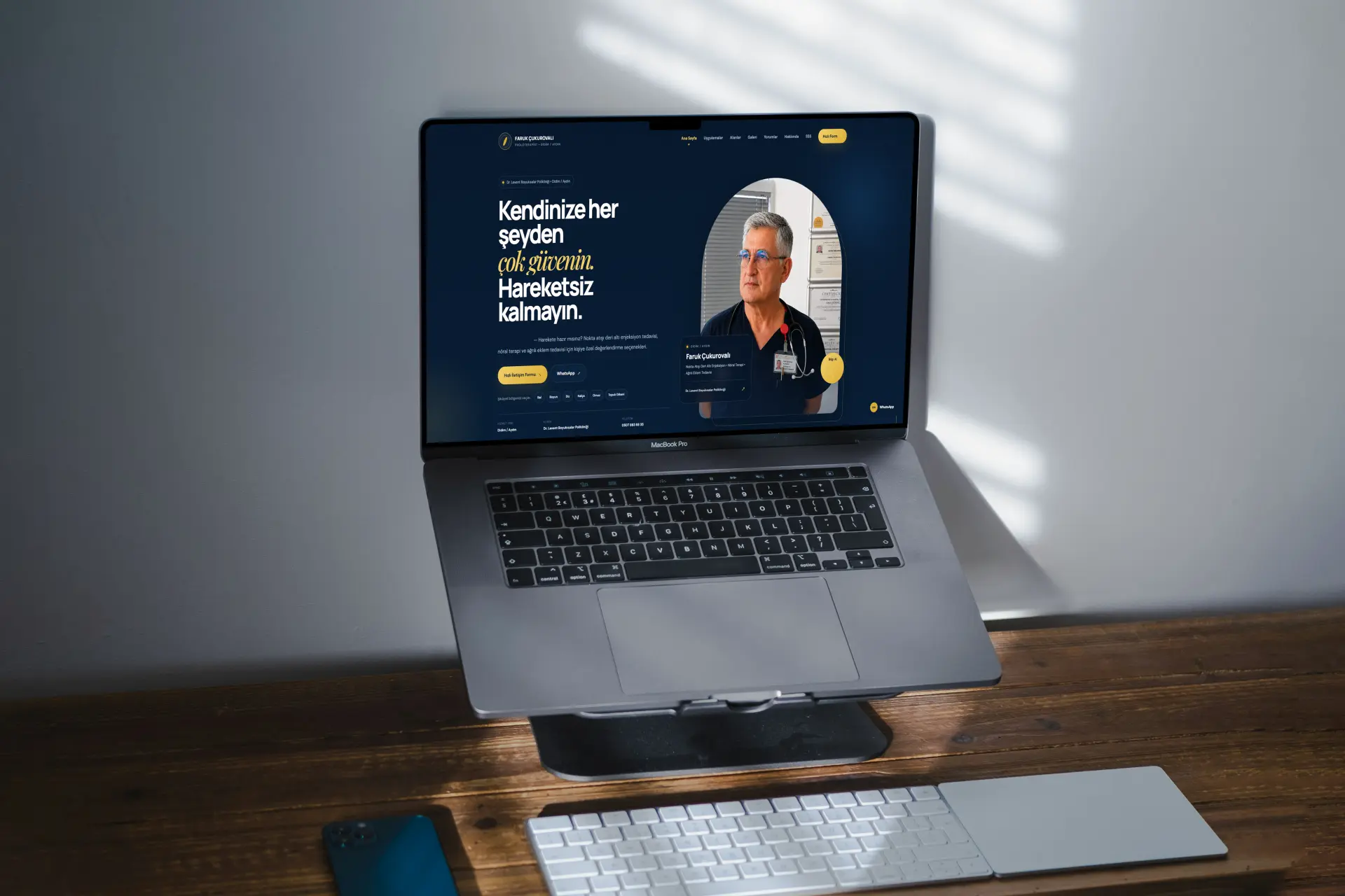 Faruk Çukurovalı web sitesi projesi