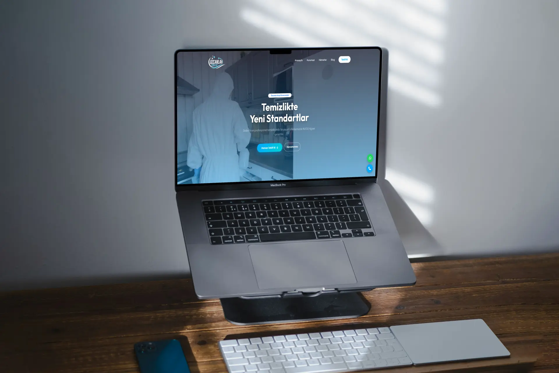 Özcanlar Temizlik web sitesi projesi